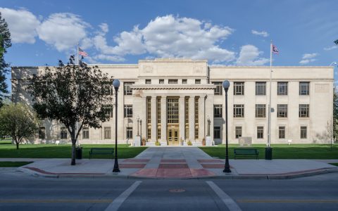 Wyoming Supreme Court Building, Cheyenne, Southwest view