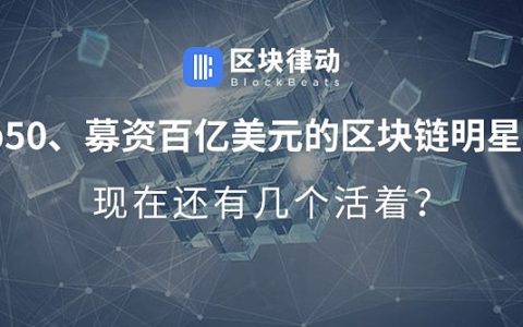 募资额Top50的区块链明星项目现在还有几个活着？