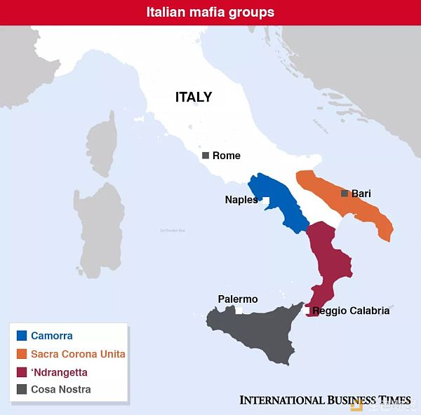 意大利黑手党四大家族做了条“犯罪链” 把家族的权利被分的明明白白的