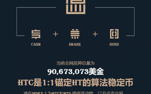 cash:火幣生態鏈上首個錨定ht的算法穩定幣,資金池即將破一億美金.